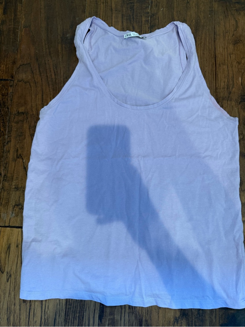Zara Light Lavender Scoop Neck Tank Top